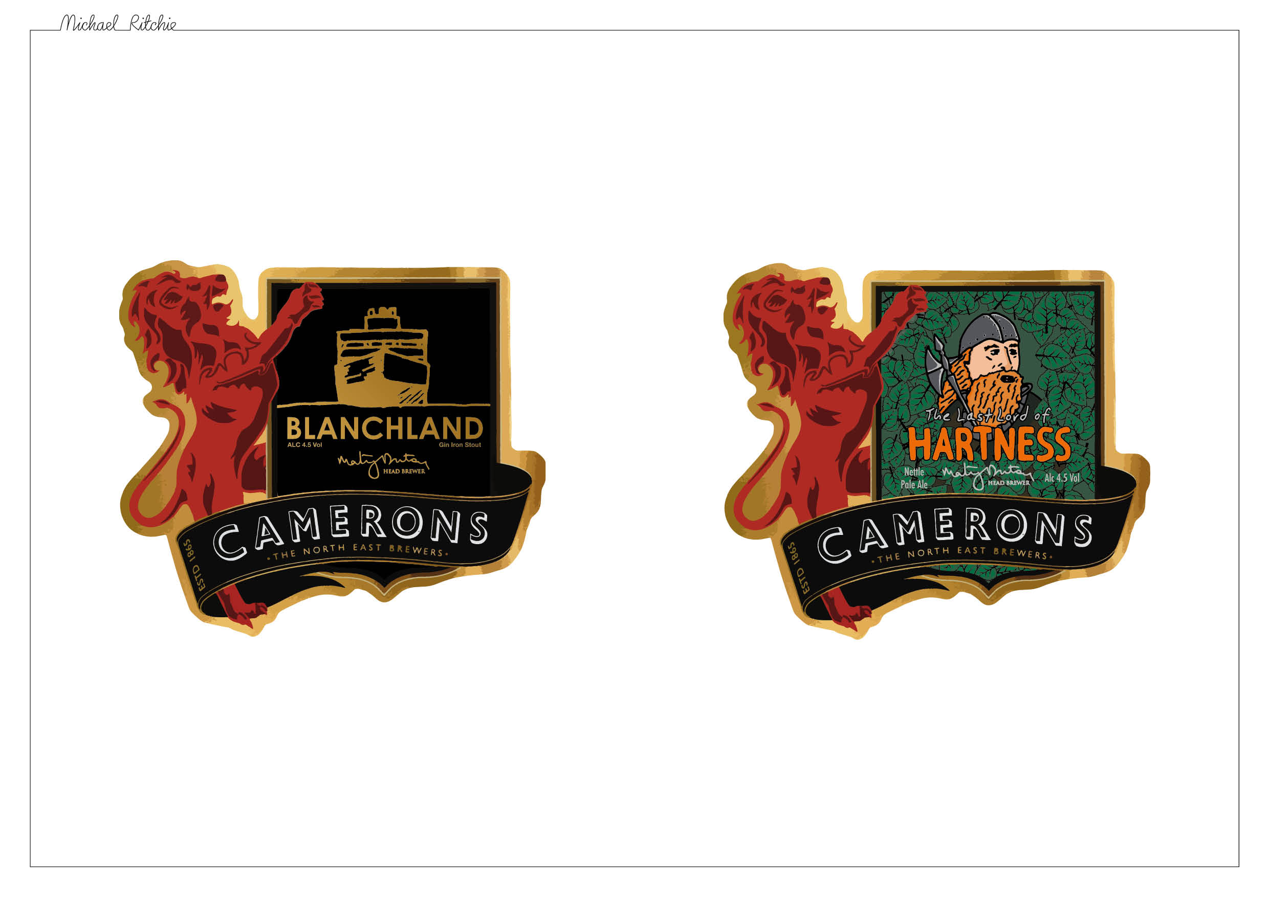 Camerons Brewery Blanchland and Hartness Ales
